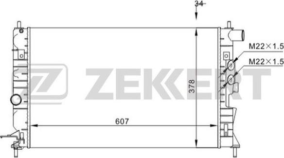 Zekkert MK-1527 - Radiators, Motora dzesēšanas sistēma ps1.lv