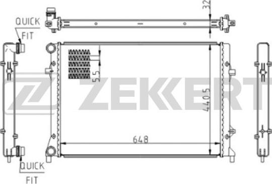 Zekkert MK-1610 - Radiators, Motora dzesēšanas sistēma ps1.lv