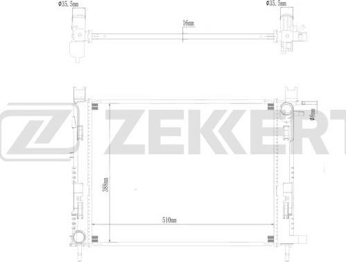 Zekkert MK-1622 - Radiators, Motora dzesēšanas sistēma ps1.lv