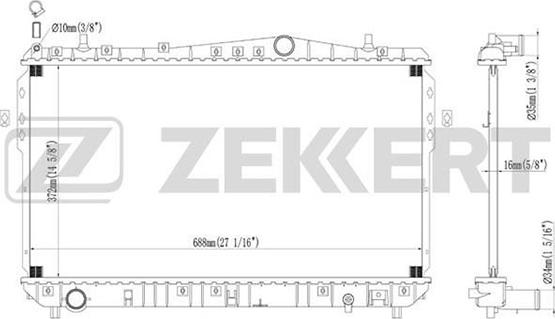 Zekkert MK-1094 - Radiators, Motora dzesēšanas sistēma ps1.lv