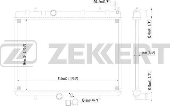 Zekkert MK-1091 - Radiators, Motora dzesēšanas sistēma ps1.lv