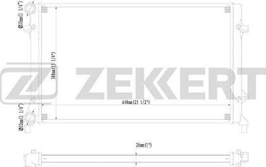 Zekkert MK-1093 - Radiators, Motora dzesēšanas sistēma ps1.lv