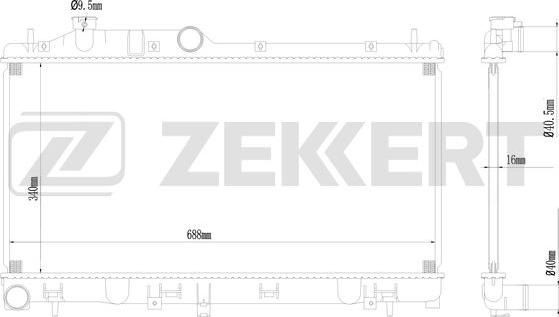 Zekkert MK-1041 - Radiators, Motora dzesēšanas sistēma ps1.lv