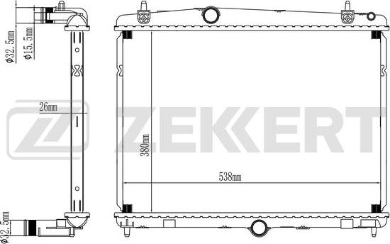 Zekkert MK-1060 - Radiators, Motora dzesēšanas sistēma ps1.lv