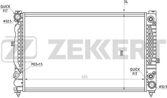 Zekkert MK-1067 - Radiators, Motora dzesēšanas sistēma ps1.lv