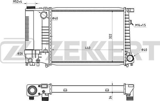 Zekkert MK-1001 - Radiators, Motora dzesēšanas sistēma ps1.lv