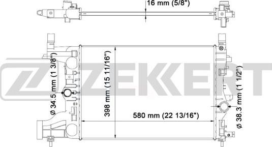 Zekkert MK-1011 - Radiators, Motora dzesēšanas sistēma ps1.lv