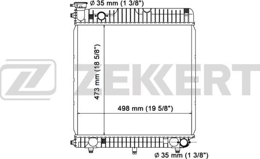 Zekkert MK-1012 - Radiators, Motora dzesēšanas sistēma ps1.lv