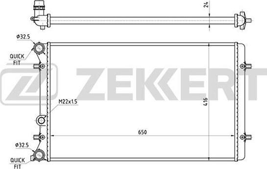 Zekkert MK-1089 - Radiators, Motora dzesēšanas sistēma ps1.lv