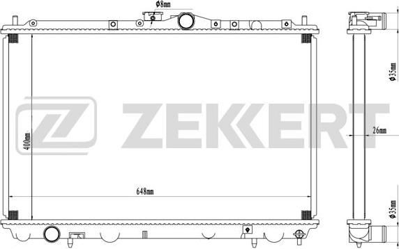 Zekkert MK-1081 - Radiators, Motora dzesēšanas sistēma ps1.lv