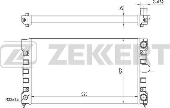 Zekkert MK-1033 - Radiators, Motora dzesēšanas sistēma ps1.lv