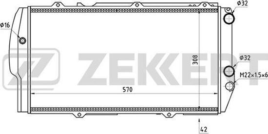 Zekkert MK-1021 - Radiators, Motora dzesēšanas sistēma ps1.lv