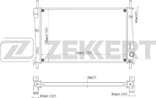 Zekkert MK-1022 - Radiators, Motora dzesēšanas sistēma ps1.lv