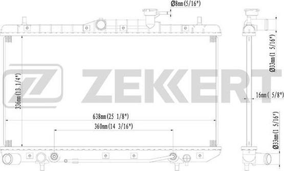 Zekkert MK-1156 - Radiators, Motora dzesēšanas sistēma ps1.lv