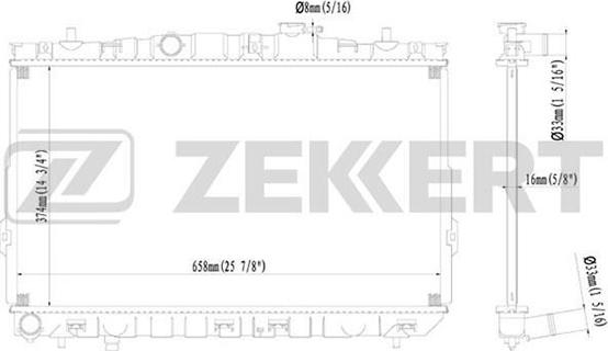 Zekkert MK-1153 - Radiators, Motora dzesēšanas sistēma ps1.lv