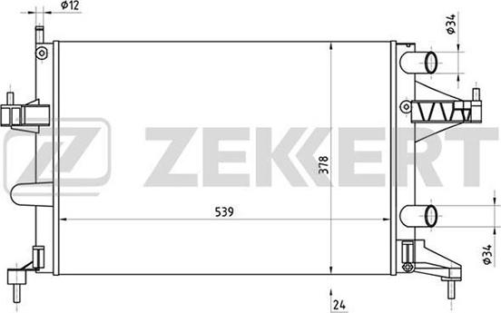 Zekkert MK-1152 - Radiators, Motora dzesēšanas sistēma ps1.lv