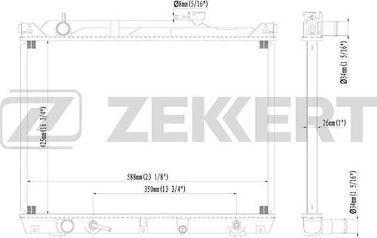 Zekkert MK-1169 - Radiators, Motora dzesēšanas sistēma ps1.lv