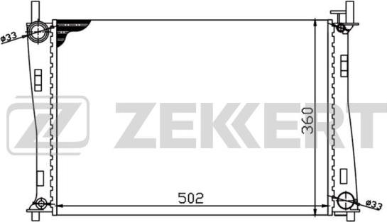 Zekkert MK-1162 - Radiators, Motora dzesēšanas sistēma ps1.lv