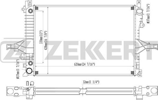 Zekkert MK-1100 - Radiators, Motora dzesēšanas sistēma ps1.lv