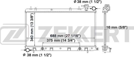 Zekkert MK-1107 - Radiators, Motora dzesēšanas sistēma ps1.lv