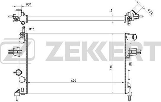 Zekkert MK-1114 - Radiators, Motora dzesēšanas sistēma ps1.lv