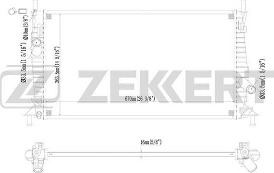 Zekkert MK-1128 - Radiators, Motora dzesēšanas sistēma ps1.lv