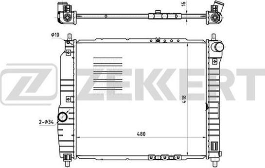 Zekkert MK-1177 - Radiators, Motora dzesēšanas sistēma ps1.lv