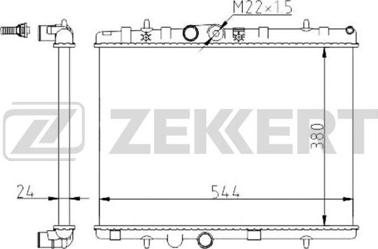 Zekkert MK-1344 - Radiators, Motora dzesēšanas sistēma ps1.lv
