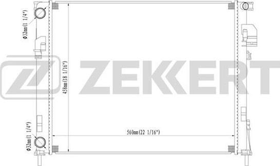 Zekkert MK-1364 - Radiators, Motora dzesēšanas sistēma ps1.lv