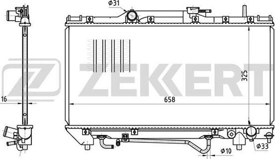 Zekkert MK-1303 - Radiators, Motora dzesēšanas sistēma ps1.lv