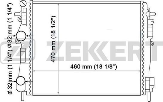 Zekkert MK-1299 - Radiators, Motora dzesēšanas sistēma ps1.lv