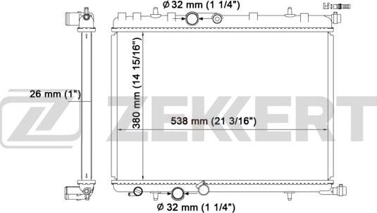 Zekkert MK-1214 - Radiators, Motora dzesēšanas sistēma ps1.lv