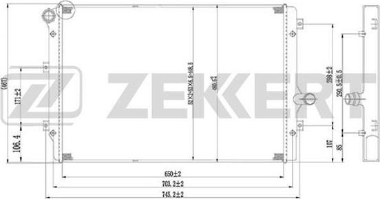 Zekkert MK-1234 - Radiators, Motora dzesēšanas sistēma ps1.lv