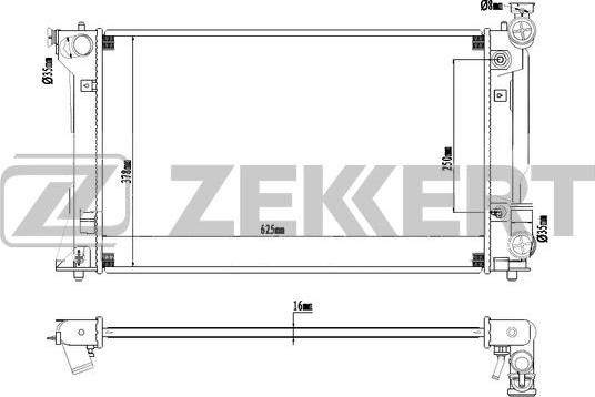 Zekkert MK-1274 - Radiators, Motora dzesēšanas sistēma ps1.lv