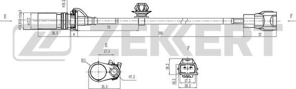 Zekkert SE-4098 - Impulsu devējs, Kloķvārpsta ps1.lv