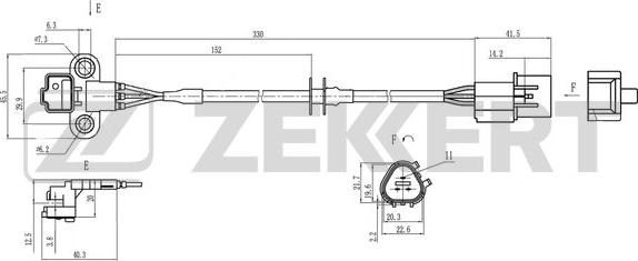 Zekkert SE-4049 - Impulsu devējs, Kloķvārpsta ps1.lv