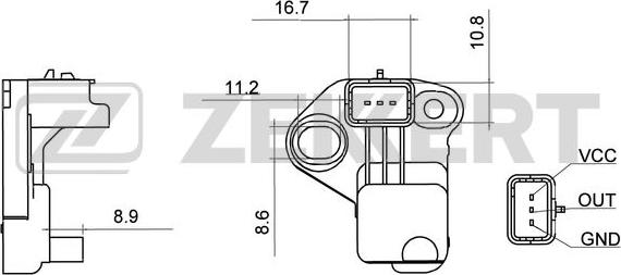 Zekkert SE-4008 - Impulsu devējs, Kloķvārpsta ps1.lv