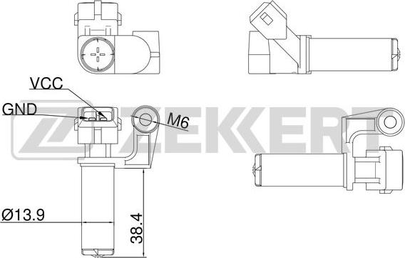 Zekkert SE-4011 - Impulsu devējs, Kloķvārpsta ps1.lv