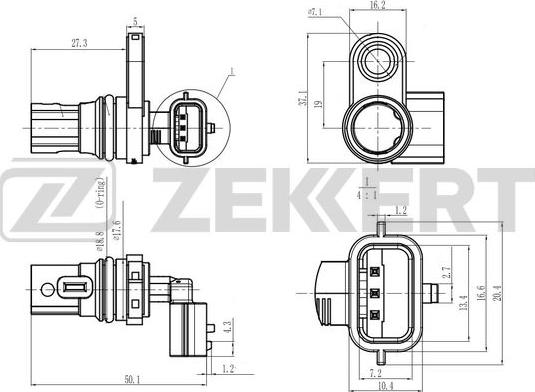 Zekkert SE-4080 - Impulsu devējs, Kloķvārpsta ps1.lv