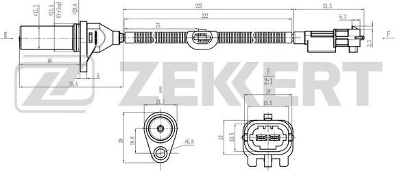 Zekkert SE-4034 - Impulsu devējs, Kloķvārpsta ps1.lv