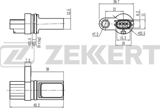 Zekkert SE-4038 - Impulsu devējs, Kloķvārpsta ps1.lv