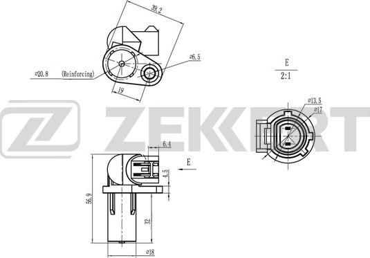 Zekkert SE-4074 - Impulsu devējs, Kloķvārpsta ps1.lv