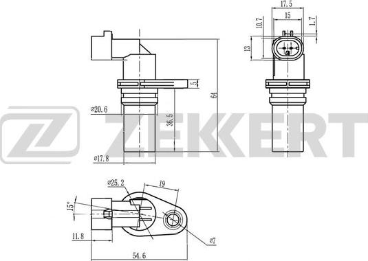 Zekkert SE-4109 - Impulsu devējs, Kloķvārpsta ps1.lv