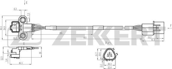 Zekkert SE-4105 - Impulsu devējs, Kloķvārpsta ps1.lv