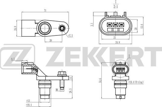 Zekkert SE-5055 - Devējs, Sadales vārpstas stāvoklis ps1.lv