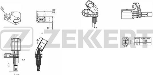 Zekkert SE-6007 - Devējs, Riteņu griešanās ātrums ps1.lv