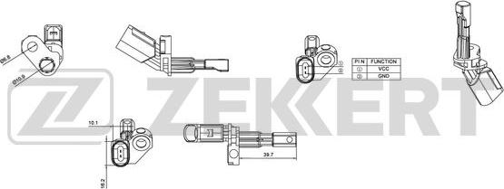 Zekkert SE-6010 - Devējs, Riteņu griešanās ātrums ps1.lv