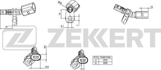 Zekkert SE-6011 - Devējs, Riteņu griešanās ātrums ps1.lv