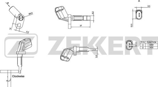 Zekkert SE-6024 - Devējs, Riteņu griešanās ātrums ps1.lv