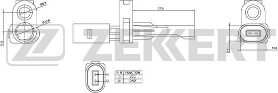 Zekkert SE-6025 - Devējs, Riteņu griešanās ātrums ps1.lv